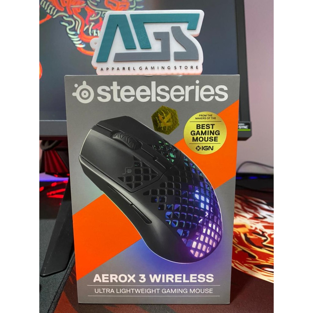 STEELSERIES AEROX 3 RGB GAMING MOUSE WIRELESS