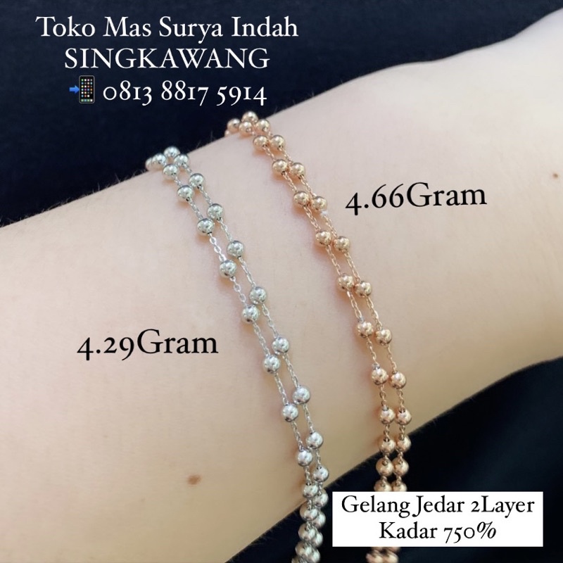 gelang jedar 2 Layer