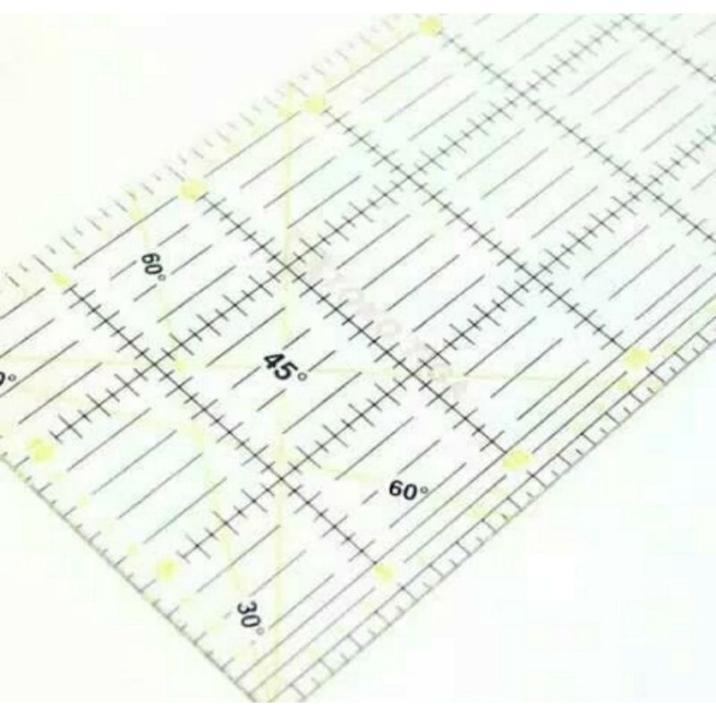 

penggaris jahit ruler quilting 15x30cm