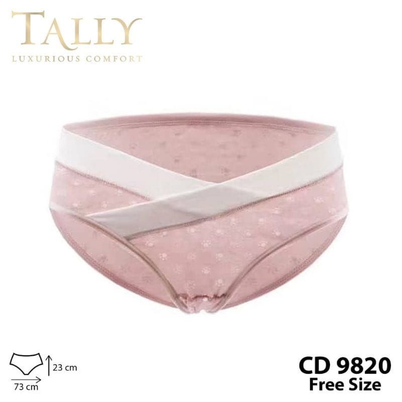 TALLY Cd wanita Hamil Katun Motif 9820 Untuk Kehamilan 0-9 bln bisa Memakainya