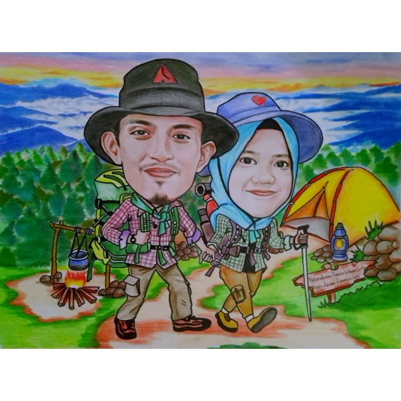 

Jasa pembuatan sketsa wajah pensil karikatur, sketsa wajah original real, media kertas