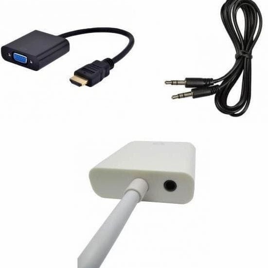 Converter hdmi to vga with audio / kabel hdmi to vga + audio