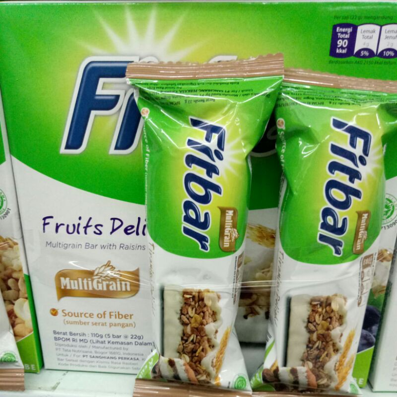 

fitbar box rasa fruits delight (isi 5pc) FREE 2pc