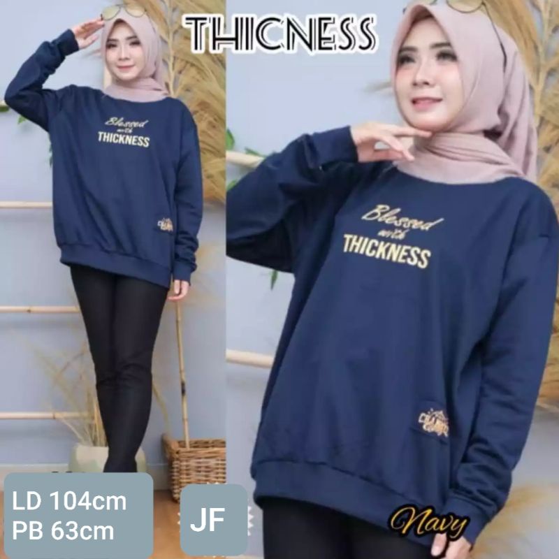 JF Atasan Kaos Lengan Panjang Wanita / Kaos Sweater Wanita Muslimah Terbaru THICKNESS