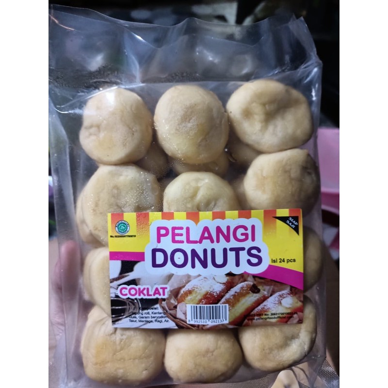 

PELANGI DONUTS ISI COKLAT