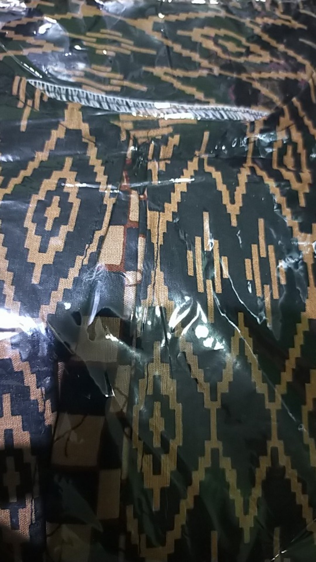 Gamis Batik Jazzy 2801 Cardi Lawasan Coklat // Jumbo Xxl Ld 120 Adnan