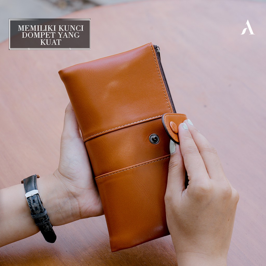 [ COD SIAP KIRIM ] Dompet Kulit Wanita Dompet Panjang Perempuan Kulit Sapi Asli Premium Muat HP dan Uang Lipat Lucu Original Elegan Branded Geisha Exclusive Laether Wallet Terbaru by Crown Leather Crownleather Store