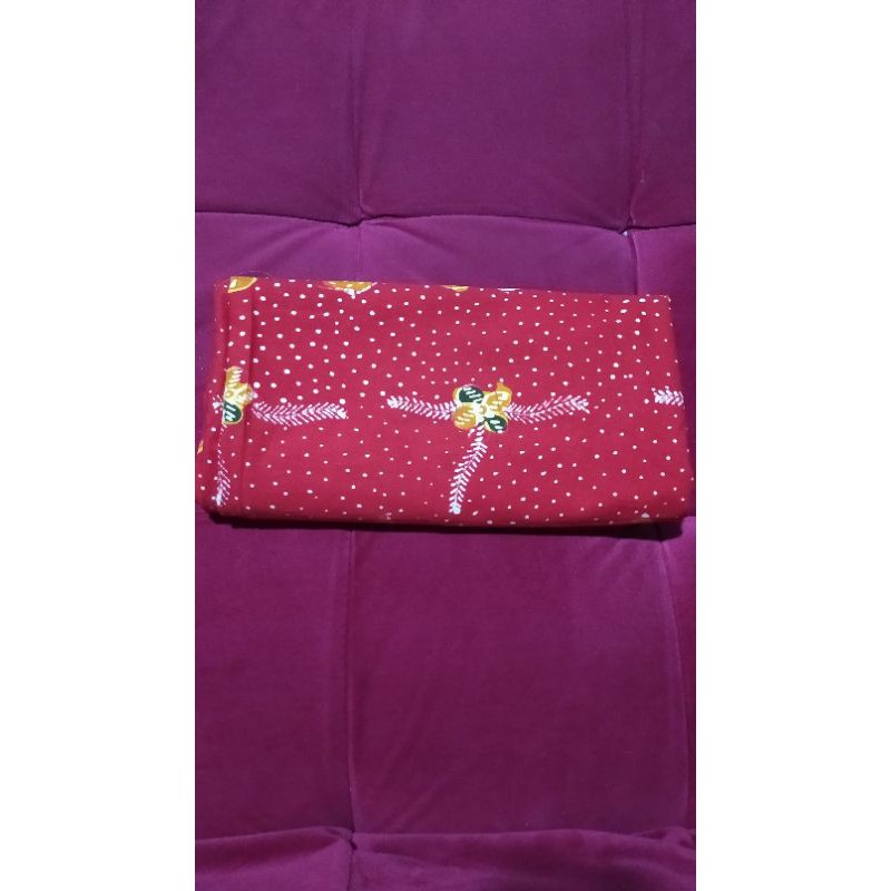 Bahan Kain Batik Madura Merah