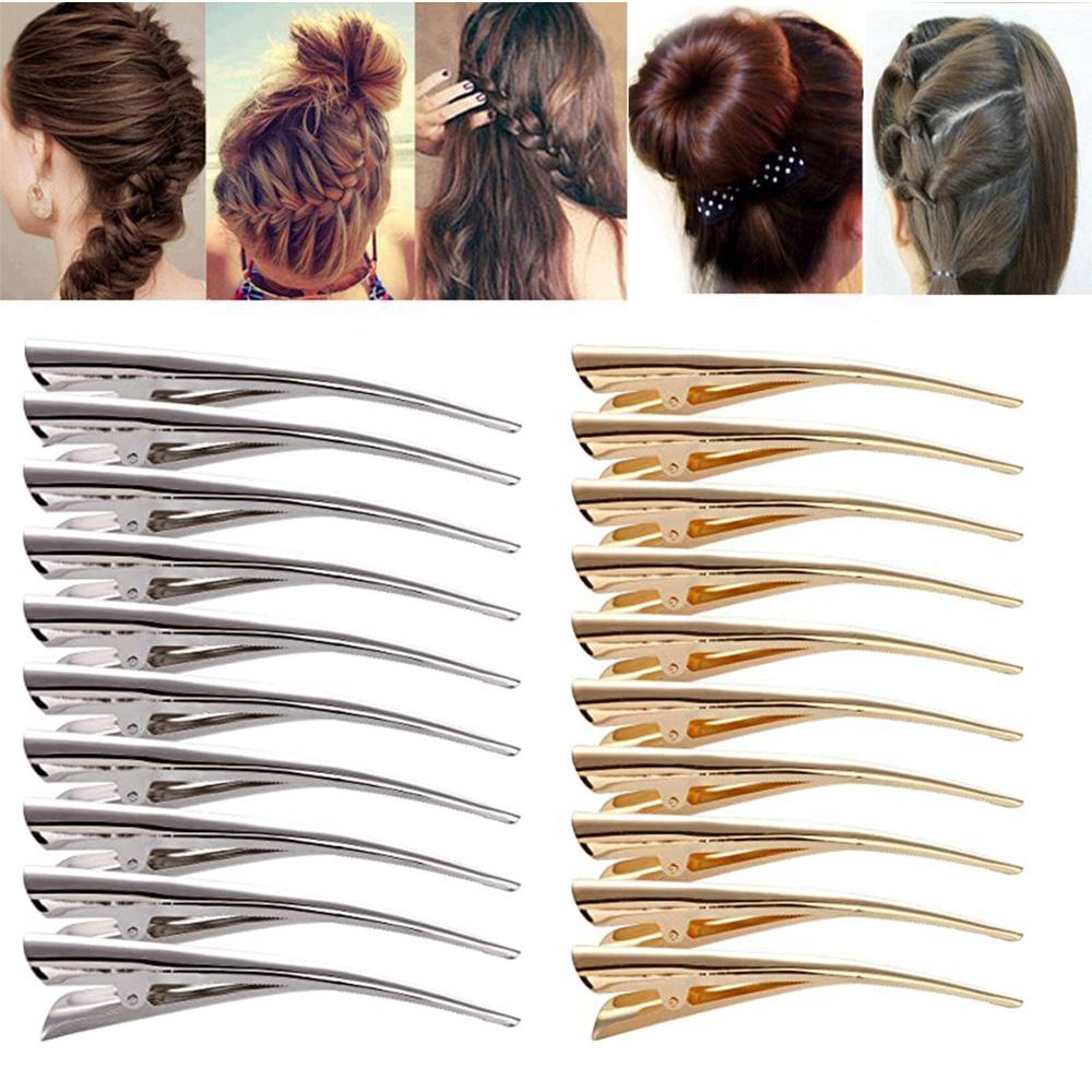 NICKOLAS1 Jepit Rambut Profesional Non-slip Untuk Menata Rambut Styling Alligator Clips