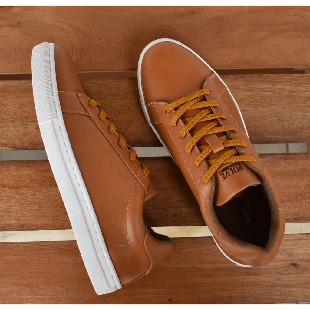 ROVER TAN |FORIND x Volve| Sepatu Casual Sneakers Kasual Polos Ori Pria Cowok Lokal Footwear Jalan