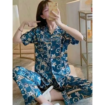 PIYAMA BAJU TIDUR SATIN PP CP IMPORT WANITA MURAH KEKINIAN-FK 33