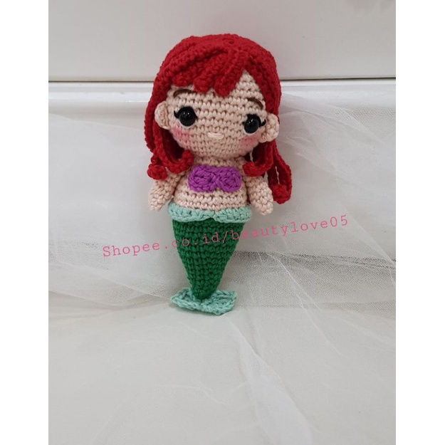 boneka rajut princess mermaid