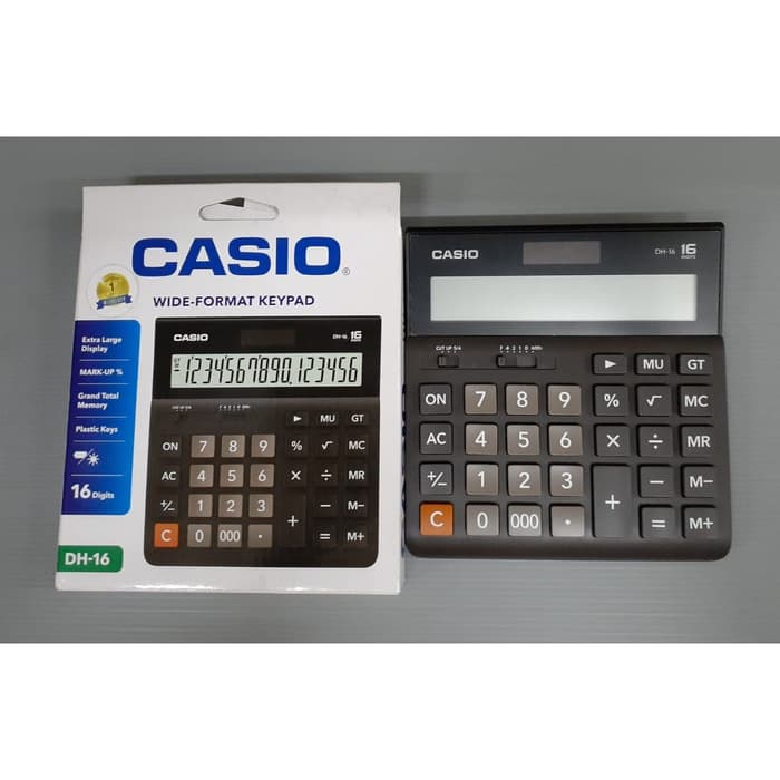 

KALKULATOR CASIO DH-16 | CALCULATOR 16 DIGIT | STATIONERY | ATK