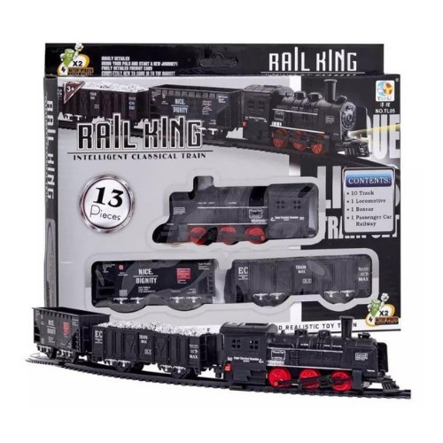 M188 Mainan Edukasi Anak Rail King Kereta Api Train Set 19 pcs - mainan anak