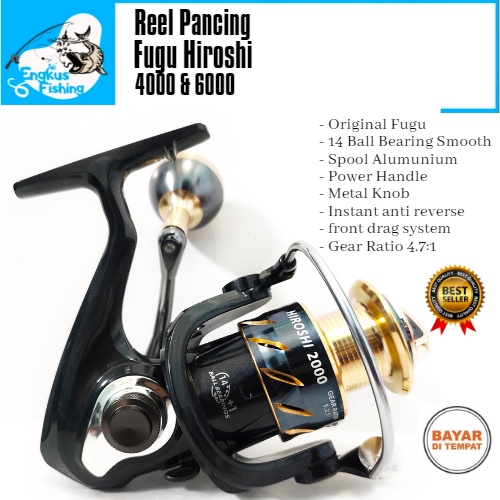 Reel Pancing Fugu Hiroshi 4000 &amp; 6000 (14+1 Bearing) Power Handle