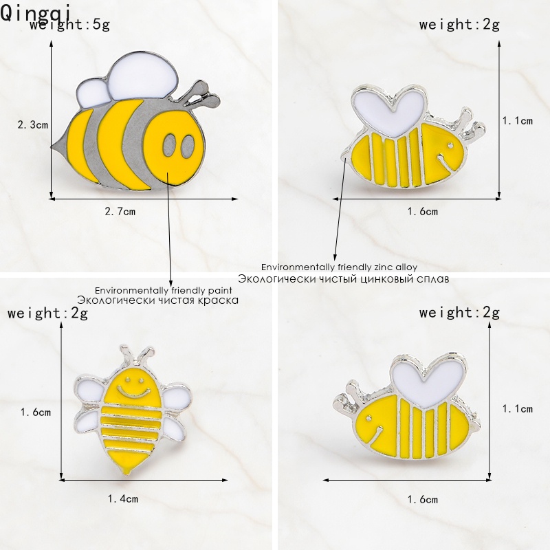 Bros Pin Enamel Desain Kartun Lebah Tulisan Save The Honey Untuk Hadiah