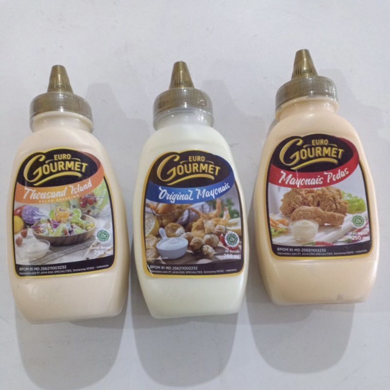 EURO GOURMET 290ml Thousand Island Mayonaise Original Mayonaise Pedas