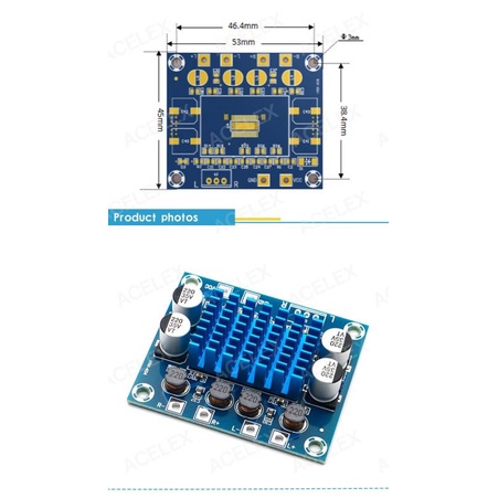 TPA3110 XH-A232 POWER AMPLIFIER CLASS D 30W+30W 2.0 Digital Audio Power Amplifier Board 2x15w PAM8610