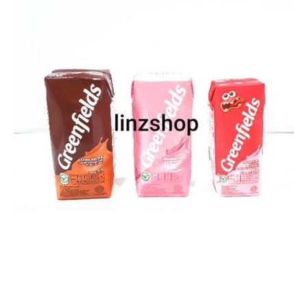 

susu cair UHT greenfields 125 ml 200 ml