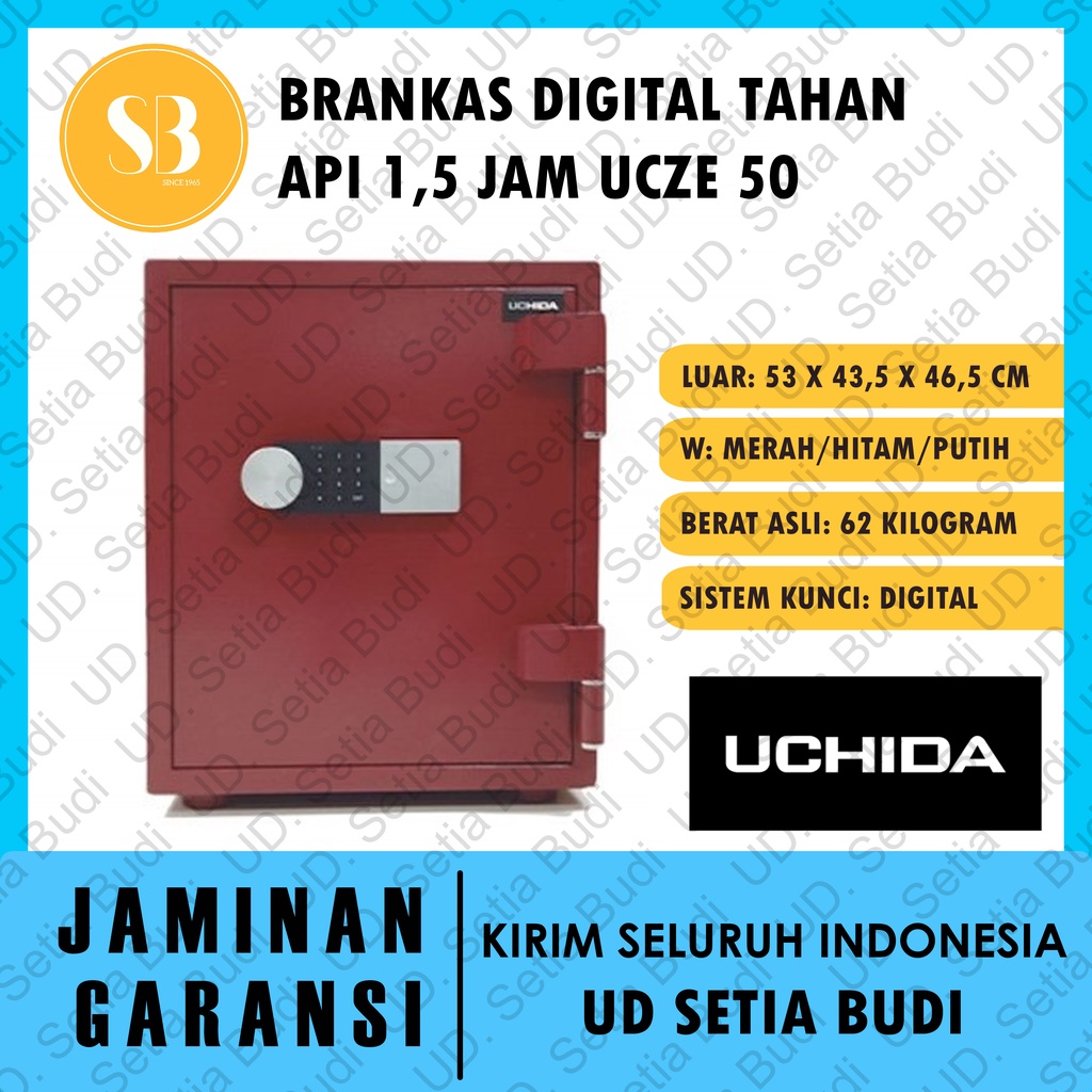 Brankas Digital Tahan Api Uchida UCZE 50