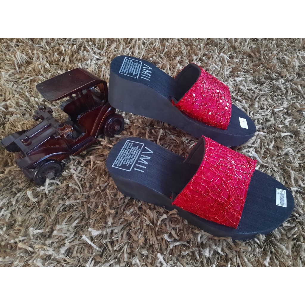 SANDAL WANITA WEDGES KOKOP AMII