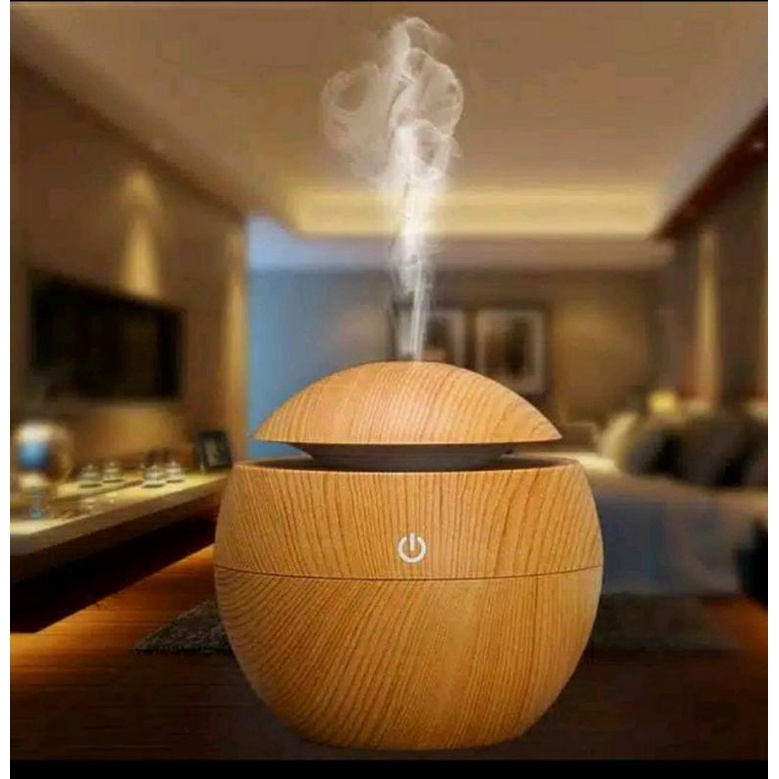 Ultrasonic Aroma Humidifier with color changing LED &amp; Wood model