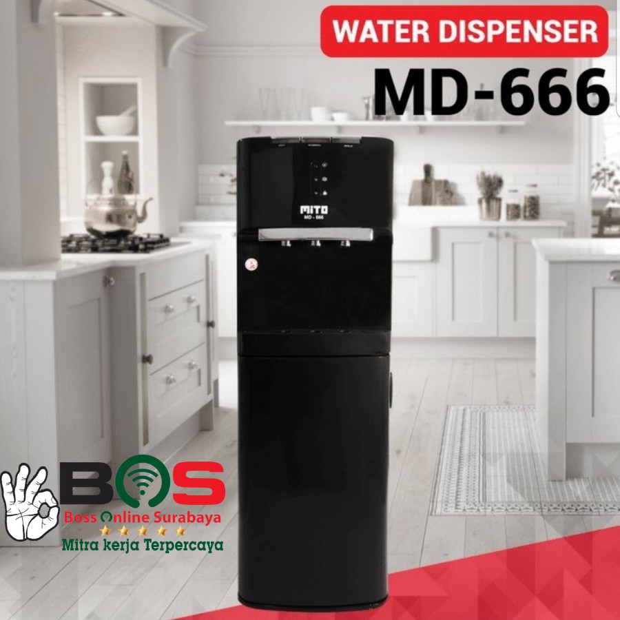 Dispenser Air Panas Dingin Normal Bottom Load Galon Bawah Mito MD-666