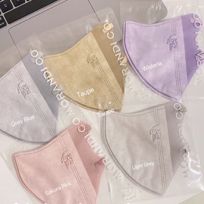 5PCS MASKER DUCKBILL DEWASA WARNA POLOS ELEGANT SOFT COLOR 3D MASK JAPAN