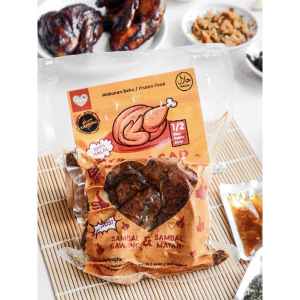 

Ayam asap Broiler Hoci Frozen Vacuum Pack (Ayam Potong 1/2 ekor)