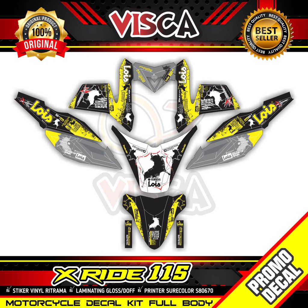Decal Xride 115 Full Body Stiker Xride 115 Dekal Xride 115 Lois Jeans
