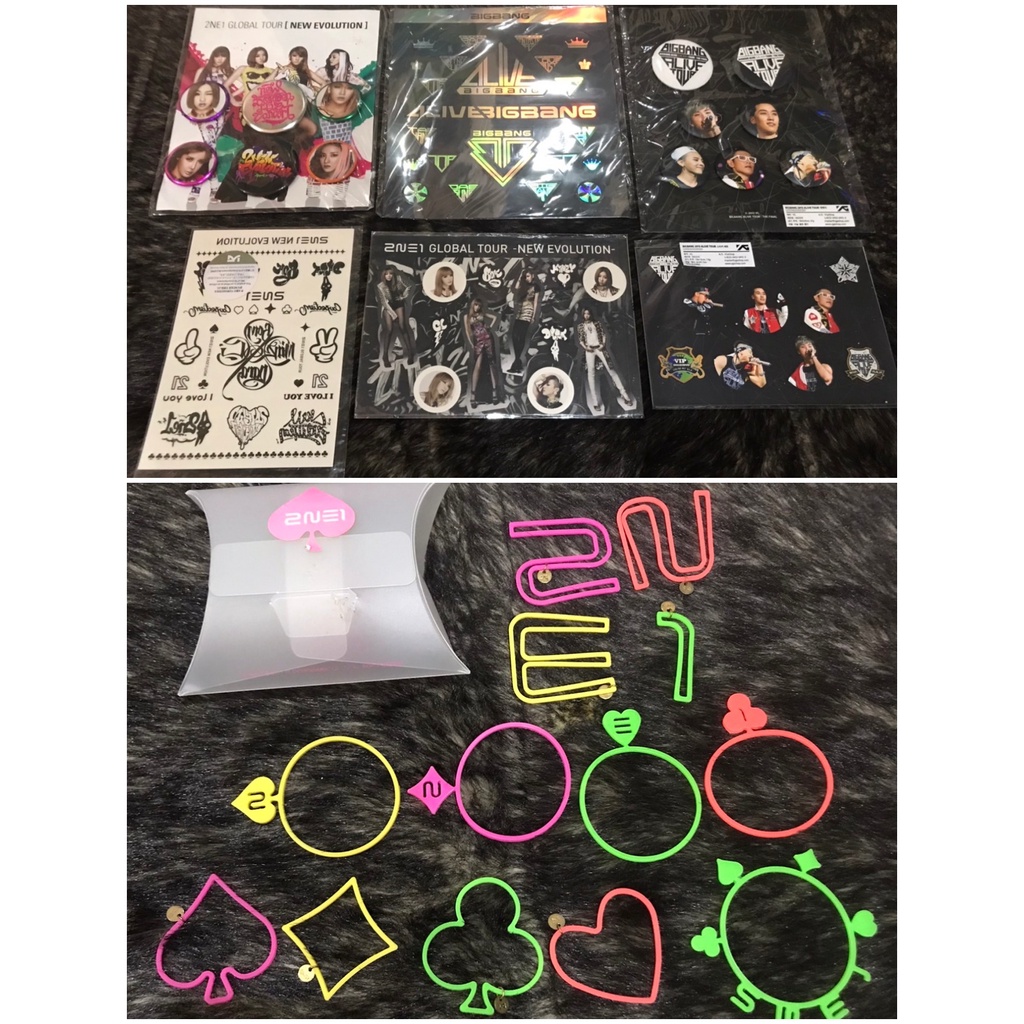 2NE1 & Bigbang Concert Merch (New Evolution & Alive Tour)