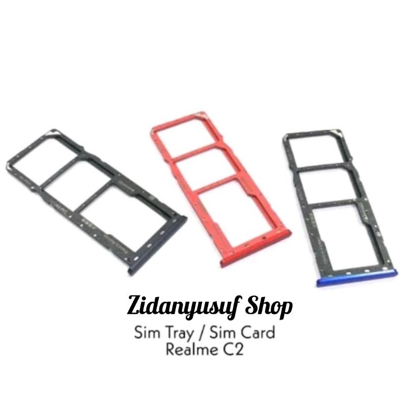 SIMTRAY SIMLOCK SLOT KARTU TEMPAT SIM REALME C2 / A1K ORIGINAL