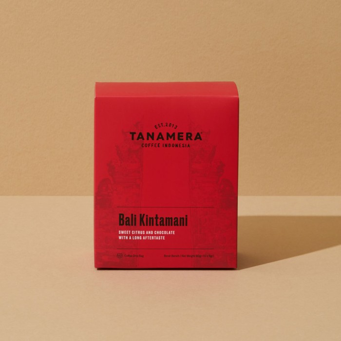 

(BISA COD) Tanamera Coffee Drip Bag / Filter Bag: Bali Kintamani - 5 Drip Bag