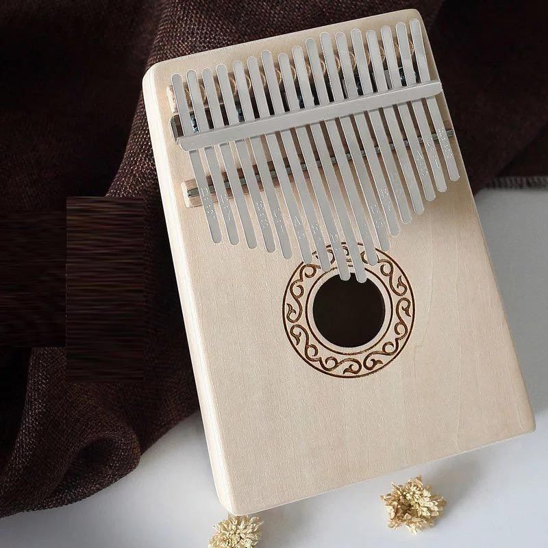 KALIMBA ALAT MUSIK PIANO JARI 17 KEYS THUMB PIANO FINGER Jempol Harpa MINI PIANO Kecapi FULL SET 17