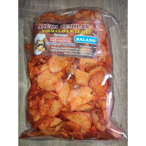 

KERIPIK SINGKONG RASA BALADO 300gr