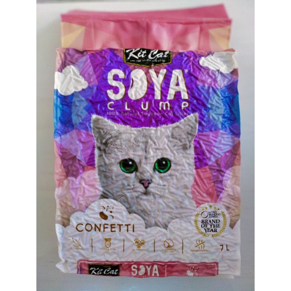 KIT CAT SOYA CLUMP 7L - Pasir Kucing Tofu