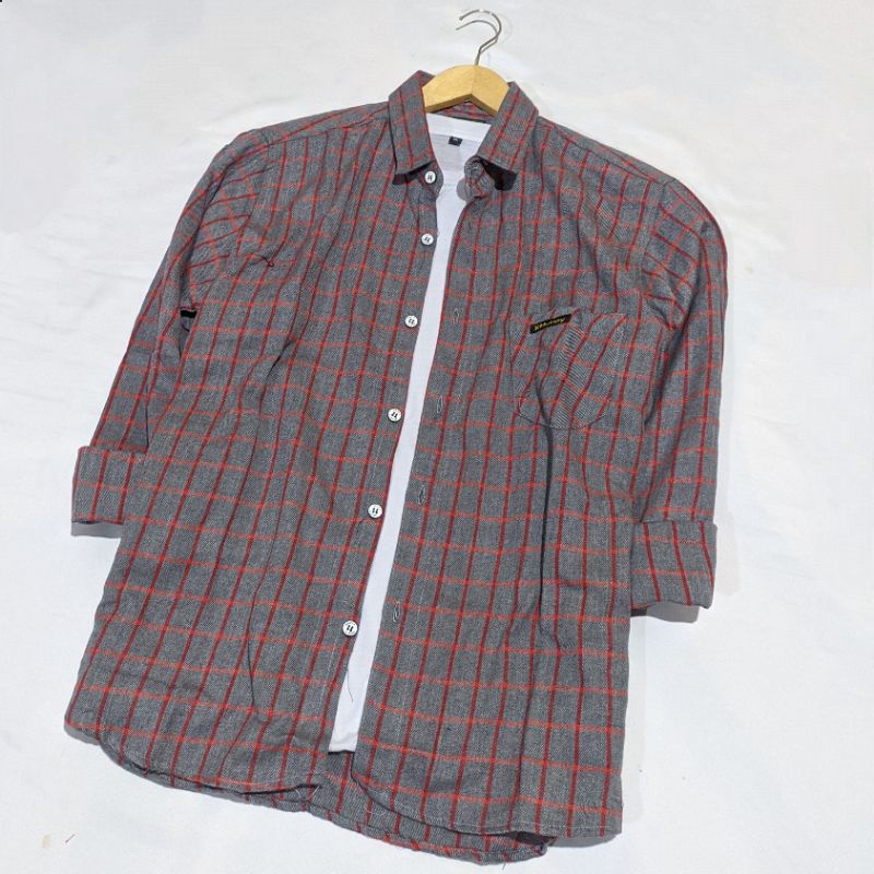 flanel pria wanita panjang kemeja flannel best seller atasan flanel wanita kemeja wanita fashion flanel wanita distro-Cg