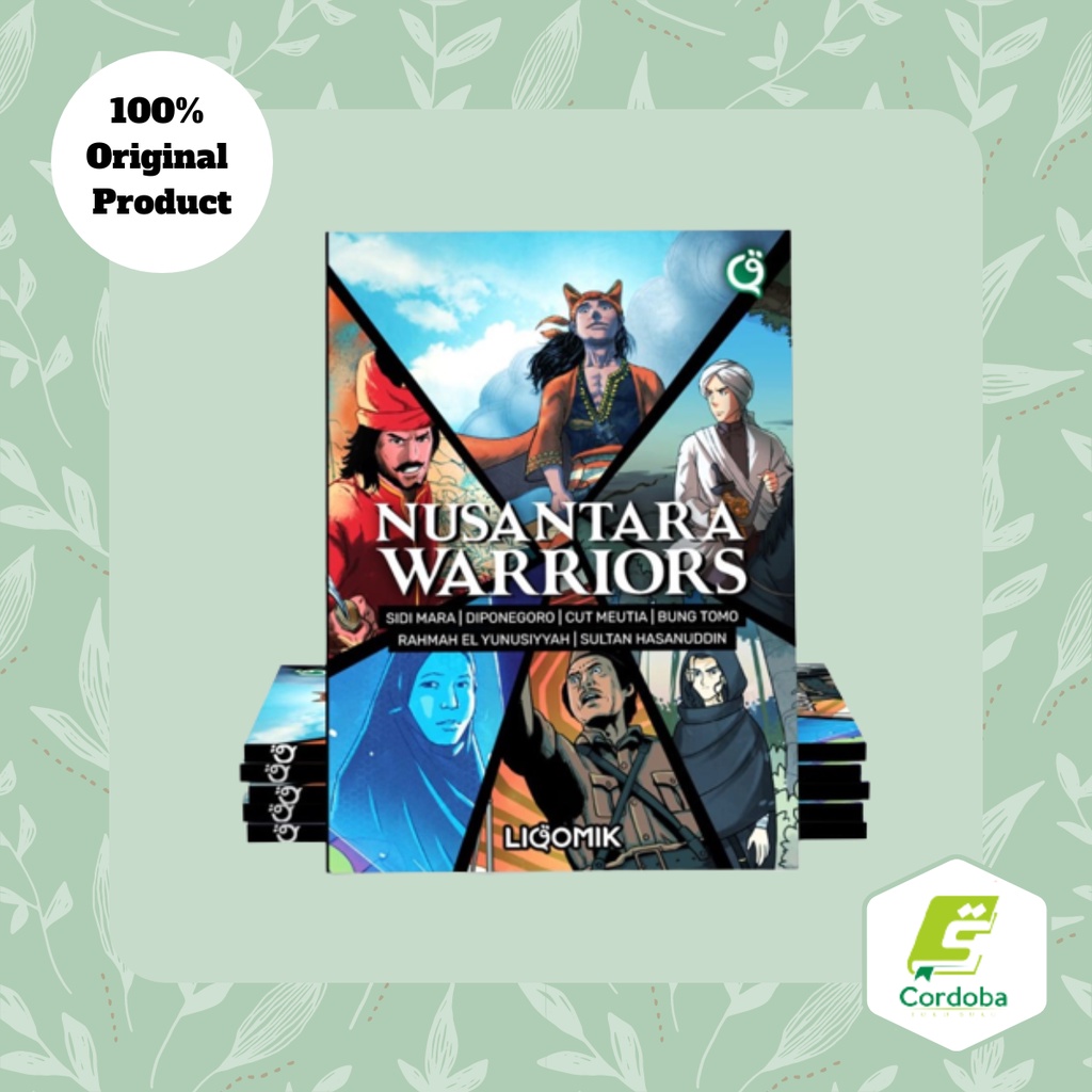 Komik NUSANTARA WARRIORS Buku Liqomik Warrior Pahlawan Islam Indonesia