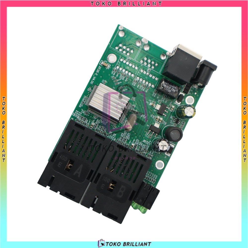 [Support POE] 2FO 1ETH / 2F1E PCB ONLY / + ADAPTOR 12V2A [BISA BAYAR DITEMPAT] Media converter AIRPO