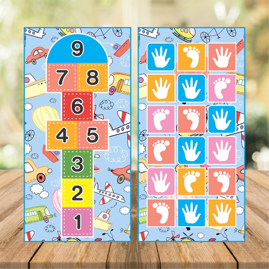 playmate combo jejak kaki tangan jejak tangan engklek tangan engklek kaki mainan edukasi banner