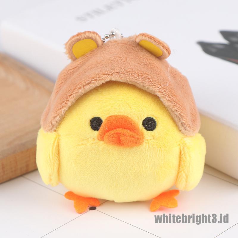 (white3) 1pc Mainan Boneka Stuffed Plush Ayam Untuk Gantungan Kunci / Buket Bunga Pernikahan