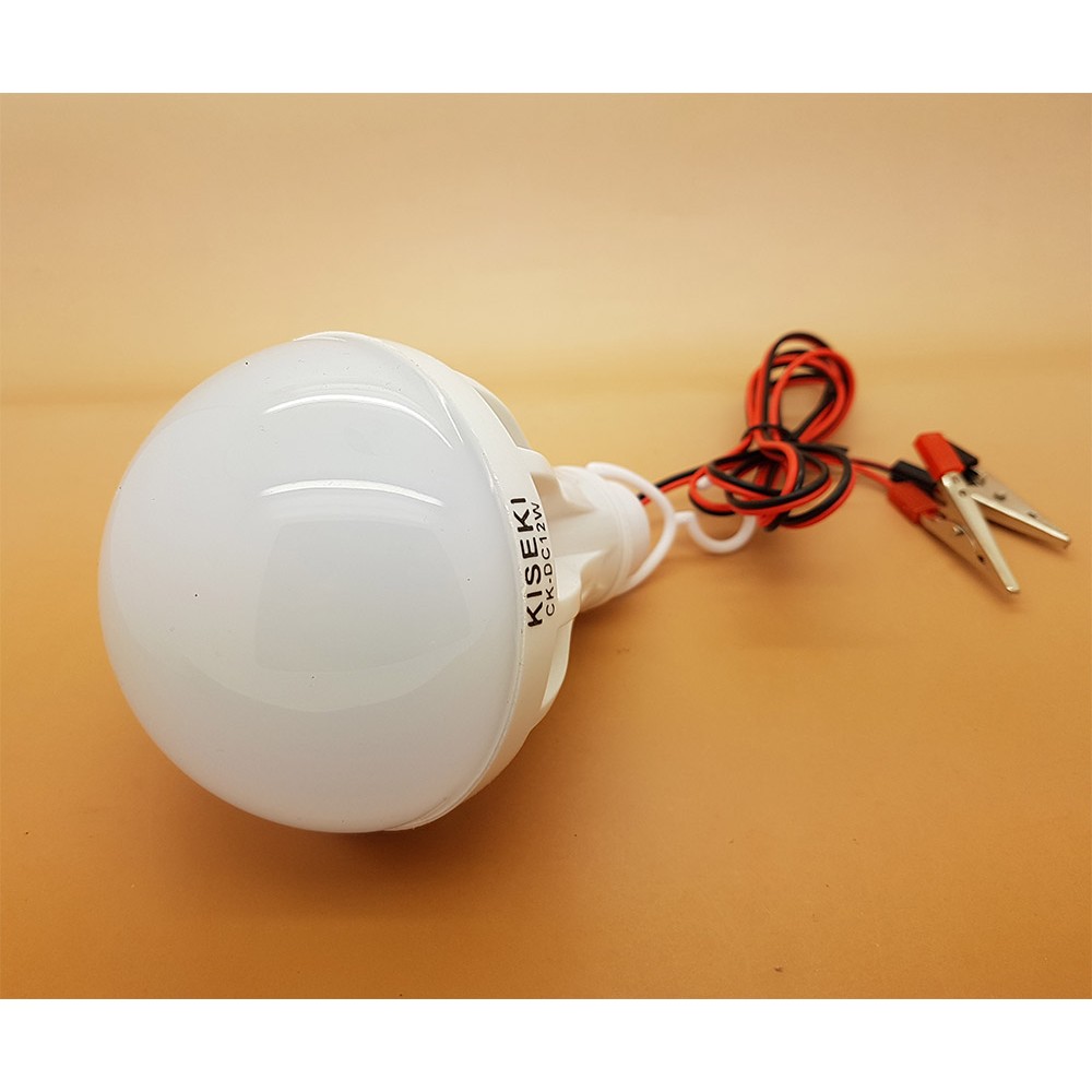 Lampu Led DC 12v KISEKI 12w - Model Lansung Jepit ke Baterai
