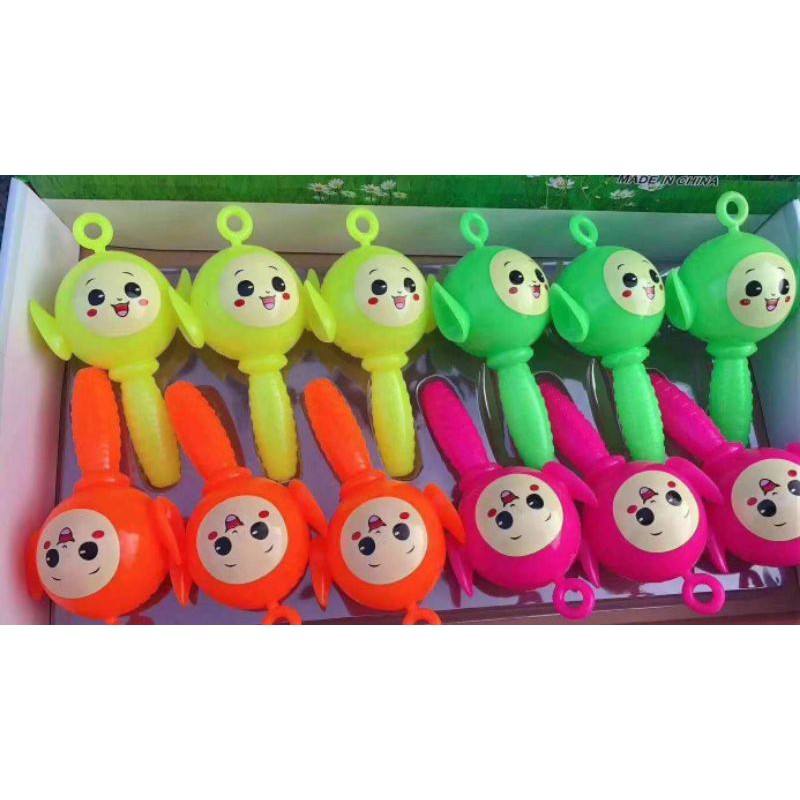 family games MAINAN TELETUBBIES BAYI LED BUNYI krincing silikon karet