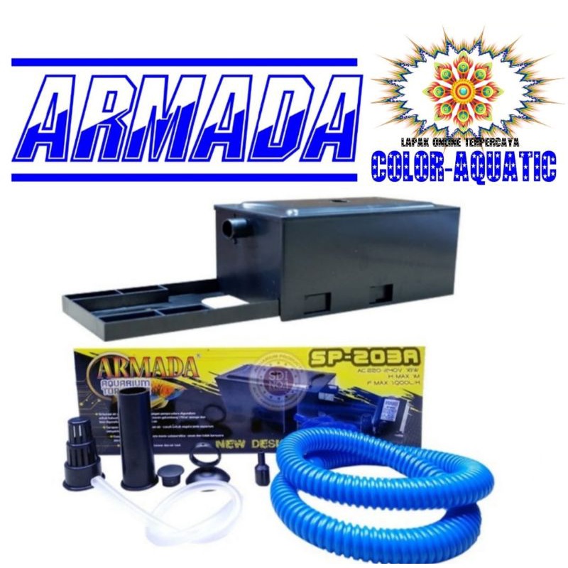 Armada sp - 203A Filter aquarium pompa aquarium 1paket