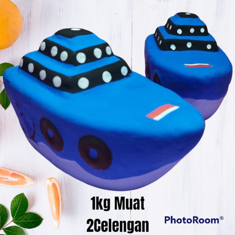 Celengan Tanah Liat/Gypsum Karakter Kapal Laut /CELENGAN TARGET/ANAK/UNIK/LUCU/VIRAL/TRADISIONAL