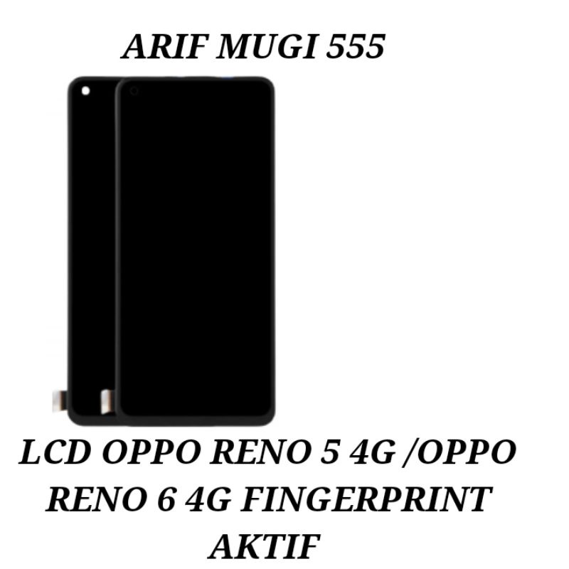 Lcd Touchscreen Oppo Reno 5 4G Fingerprint Aktif Original