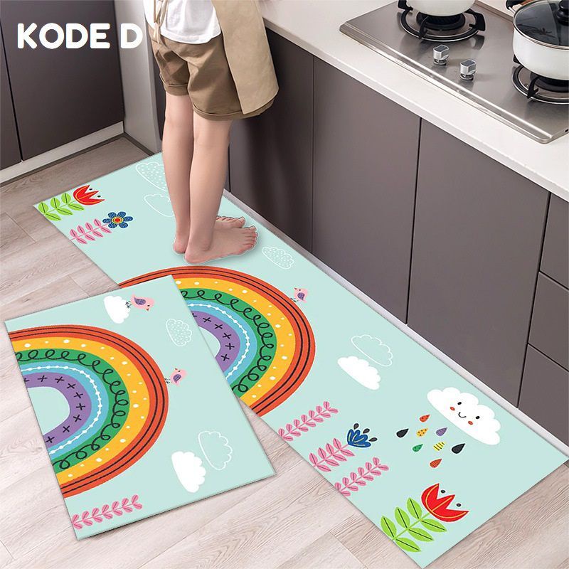 keset 2in1 Import Anti Slip keset Dapur dan kamar murah Higt Quality S2