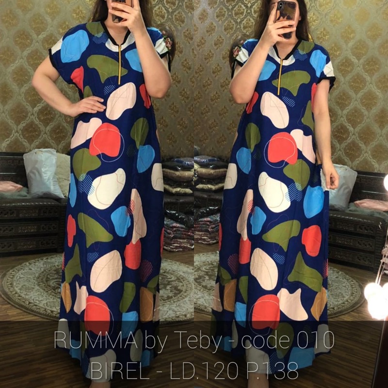 Daster Arab TEBY RUMA Series Dress Rayon Super Originanal Best Seller-Birel Code 10