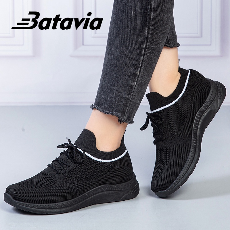 Batavia Sepatu wanita sneakers impor premium perempuan terbaru rajut adem antislip antiaus  olahraga Batavia Fashion Sepatu A137-5