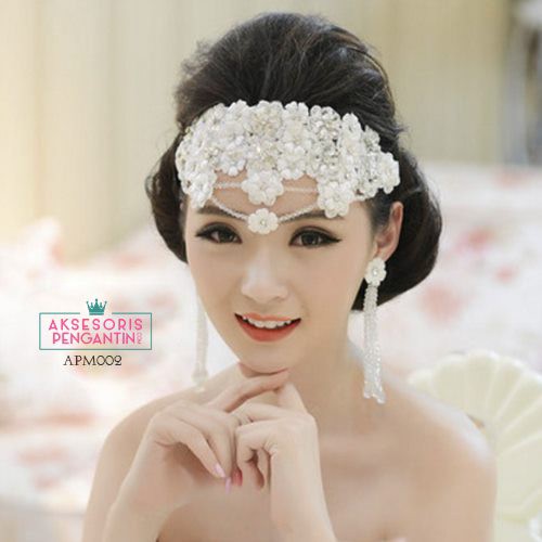 [BISA COD] TIARA PENGANTIN AKSESORIS WEDDING HIASAN RAMBUT HEADPIECE APM002